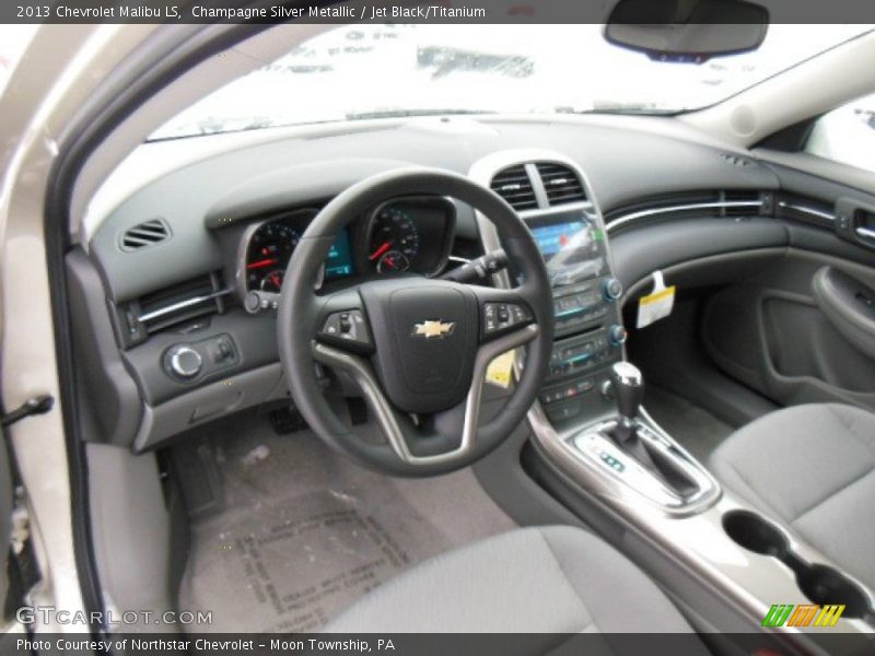 Champagne Silver Metallic / Jet Black/Titanium 2013 Chevrolet Malibu LS