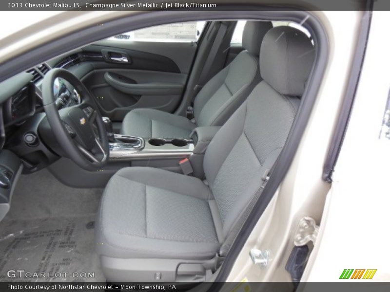 Champagne Silver Metallic / Jet Black/Titanium 2013 Chevrolet Malibu LS