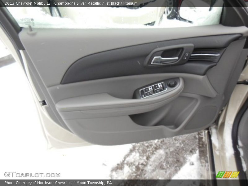 Champagne Silver Metallic / Jet Black/Titanium 2013 Chevrolet Malibu LS