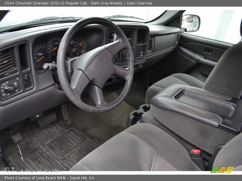 Dark Gray Metallic / Dark Charcoal 2004 Chevrolet Silverado 1500 LS Regular Cab
