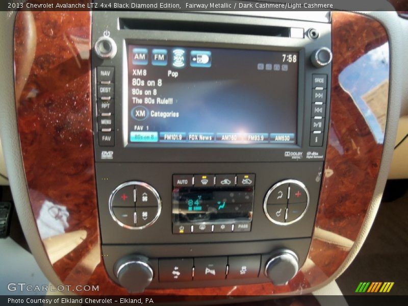 Fairway Metallic / Dark Cashmere/Light Cashmere 2013 Chevrolet Avalanche LTZ 4x4 Black Diamond Edition