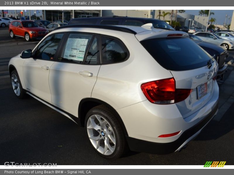 Mineral White Metallic / Black 2013 BMW X1 sDrive 28i