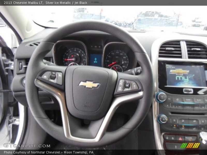 Silver Ice Metallic / Jet Black 2013 Chevrolet Malibu LT