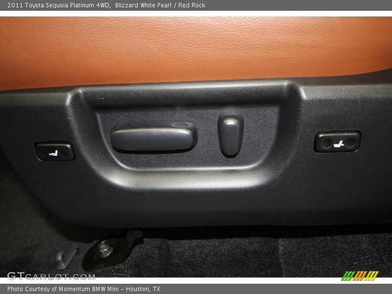 Blizzard White Pearl / Red Rock 2011 Toyota Sequoia Platinum 4WD