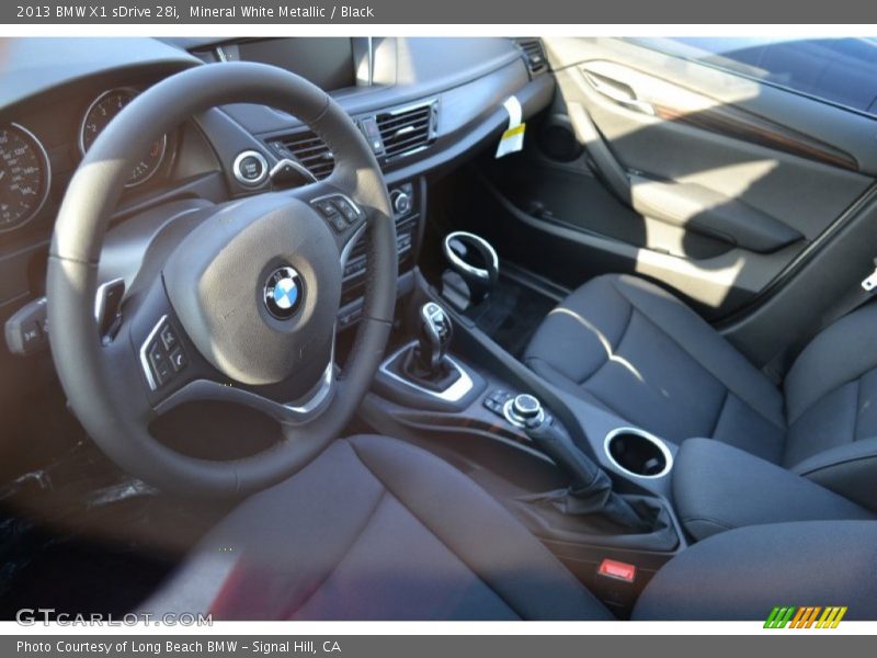Mineral White Metallic / Black 2013 BMW X1 sDrive 28i