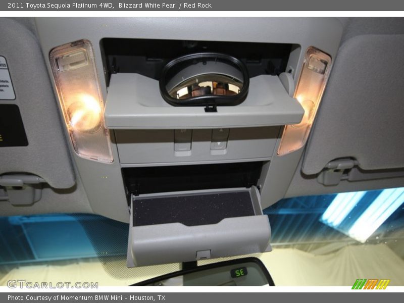 Blizzard White Pearl / Red Rock 2011 Toyota Sequoia Platinum 4WD