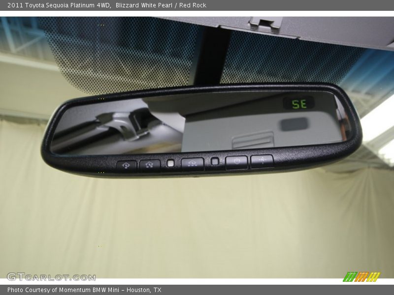 Blizzard White Pearl / Red Rock 2011 Toyota Sequoia Platinum 4WD