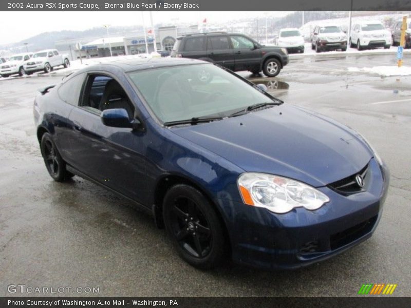 Eternal Blue Pearl / Ebony Black 2002 Acura RSX Sports Coupe