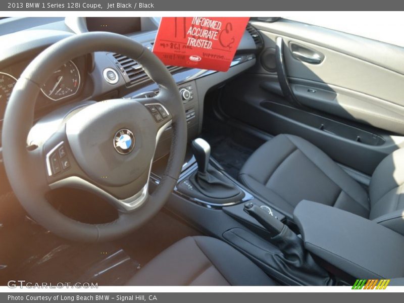 Jet Black / Black 2013 BMW 1 Series 128i Coupe