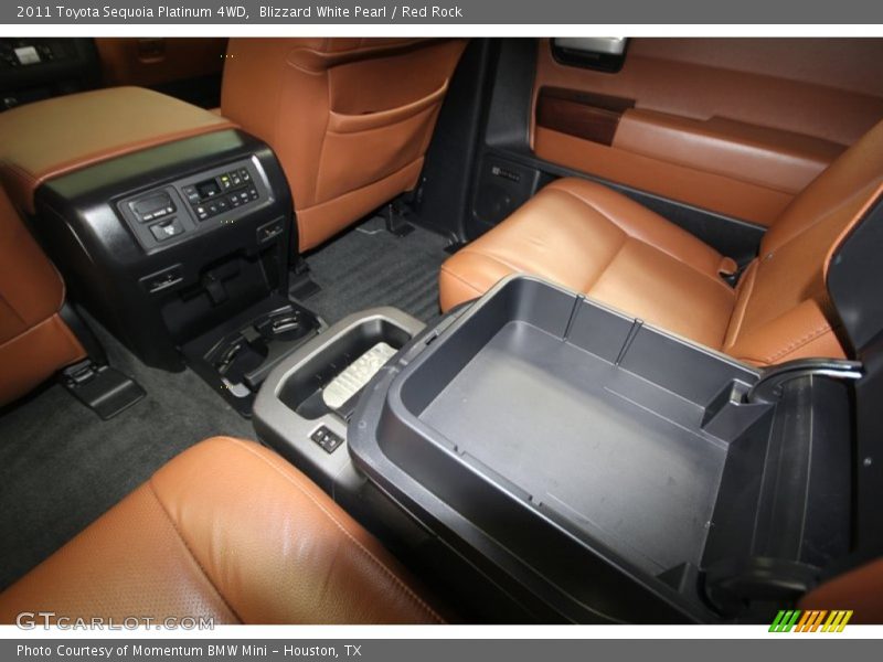 Blizzard White Pearl / Red Rock 2011 Toyota Sequoia Platinum 4WD