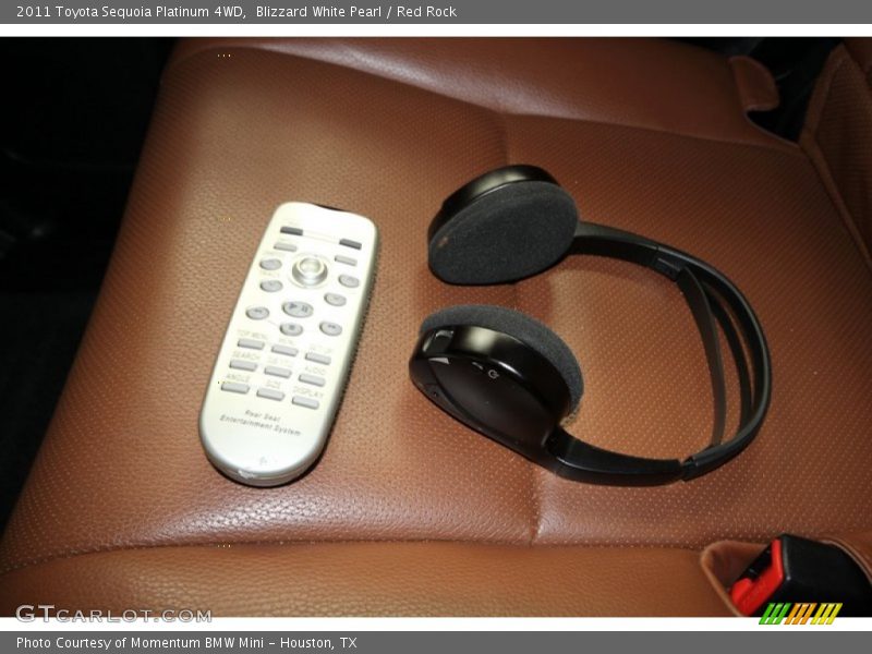 Blizzard White Pearl / Red Rock 2011 Toyota Sequoia Platinum 4WD