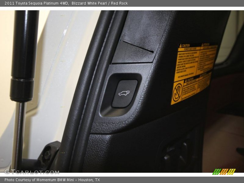 Blizzard White Pearl / Red Rock 2011 Toyota Sequoia Platinum 4WD