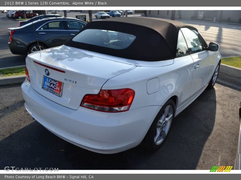 Alpine White / Black 2013 BMW 1 Series 128i Convertible