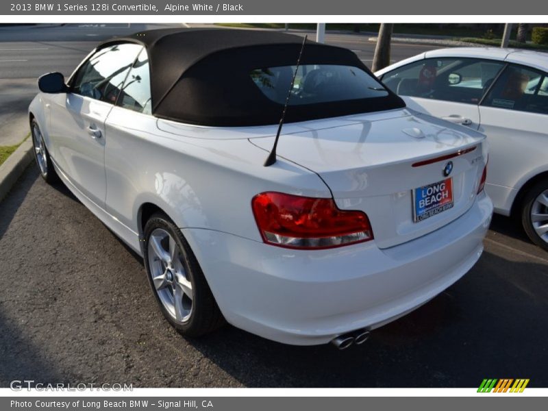 Alpine White / Black 2013 BMW 1 Series 128i Convertible