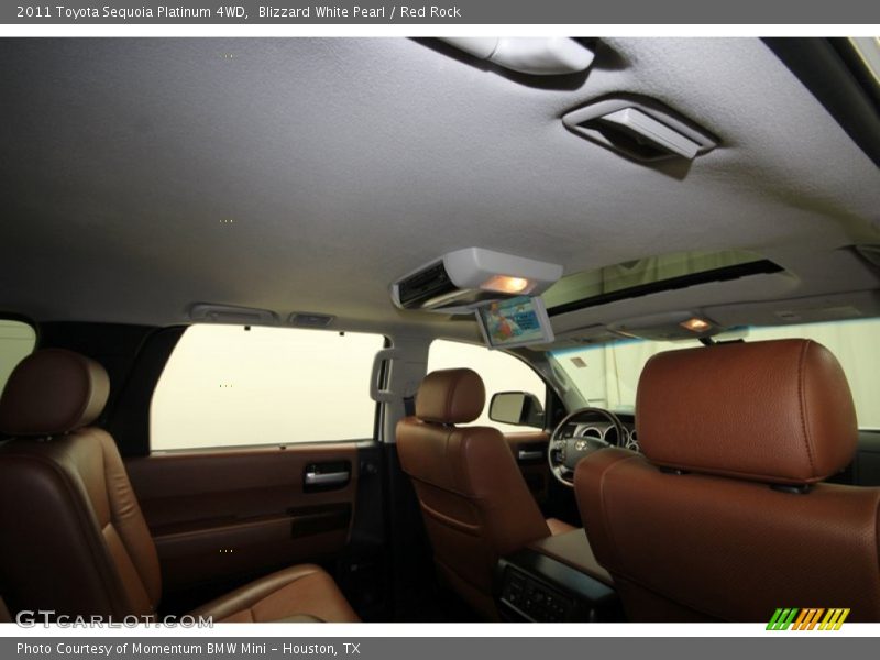 Blizzard White Pearl / Red Rock 2011 Toyota Sequoia Platinum 4WD