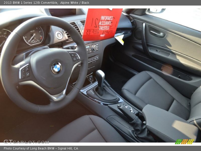 Alpine White / Black 2013 BMW 1 Series 128i Convertible