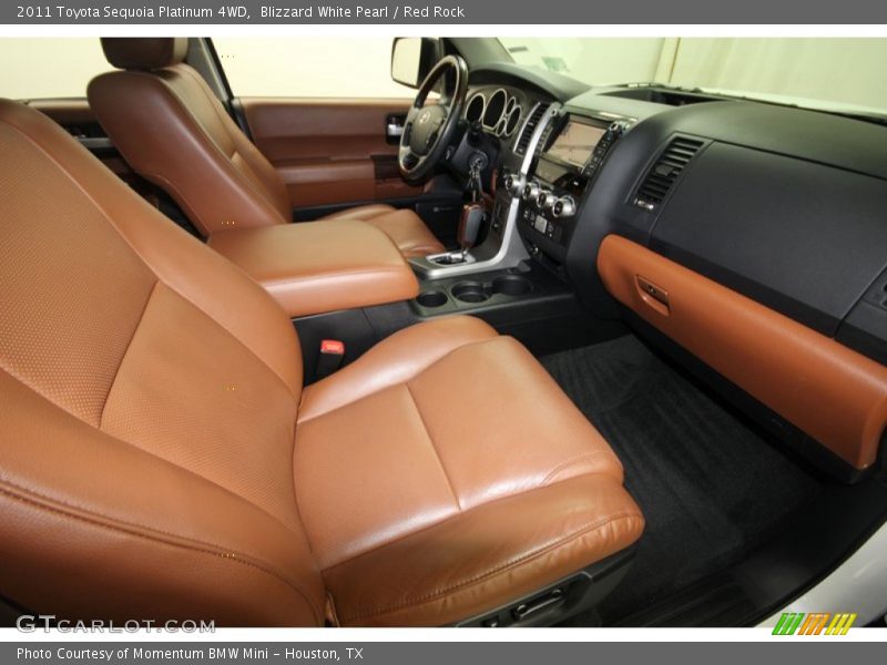  2011 Sequoia Platinum 4WD Red Rock Interior