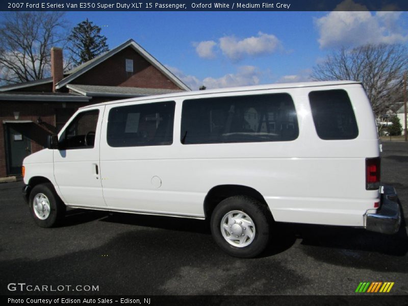 Oxford White / Medium Flint Grey 2007 Ford E Series Van E350 Super Duty XLT 15 Passenger