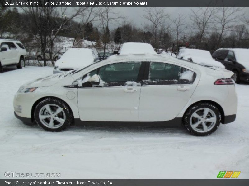 White Diamond Tricoat / Jet Black/Ceramic White Accents 2013 Chevrolet Volt