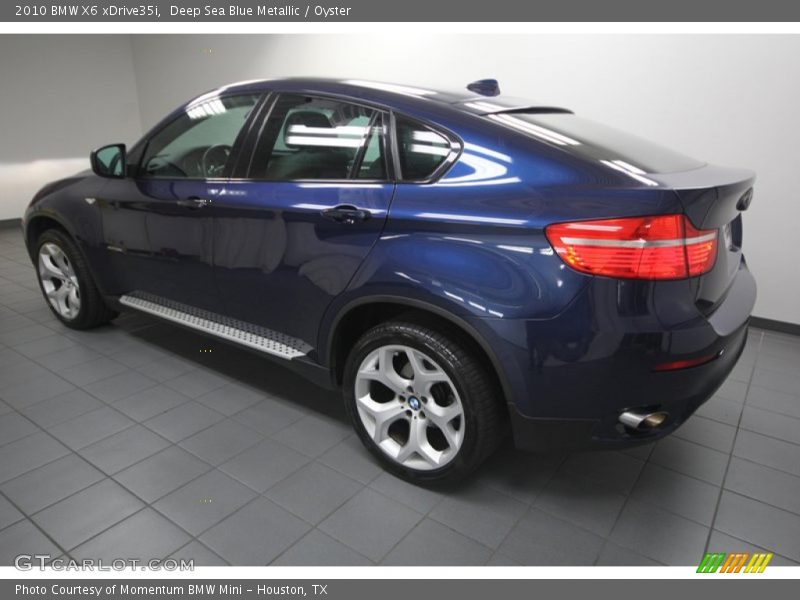 Deep Sea Blue Metallic / Oyster 2010 BMW X6 xDrive35i