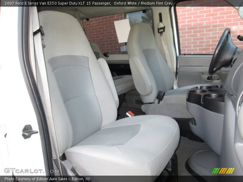 Oxford White / Medium Flint Grey 2007 Ford E Series Van E350 Super Duty XLT 15 Passenger
