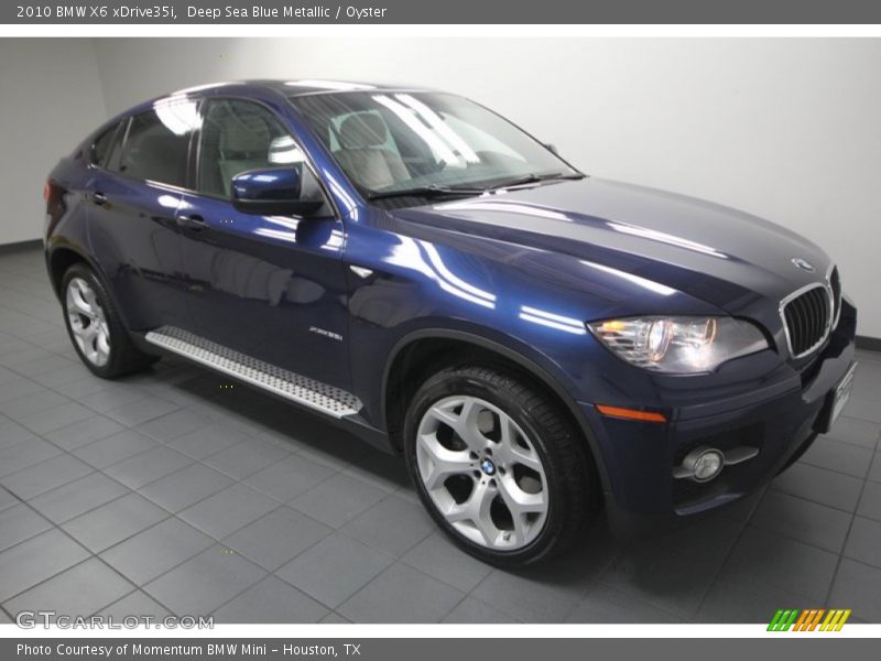 Deep Sea Blue Metallic / Oyster 2010 BMW X6 xDrive35i