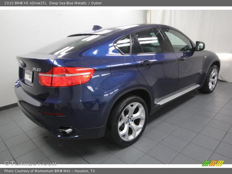 Deep Sea Blue Metallic / Oyster 2010 BMW X6 xDrive35i