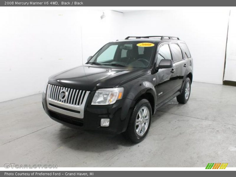 Black / Black 2008 Mercury Mariner V6 4WD