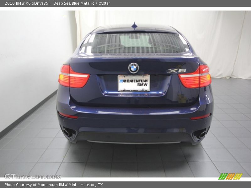 Deep Sea Blue Metallic / Oyster 2010 BMW X6 xDrive35i