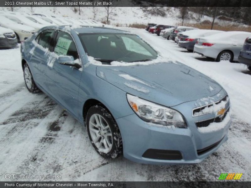 Silver Topaz Metallic / Jet Black 2013 Chevrolet Malibu LT