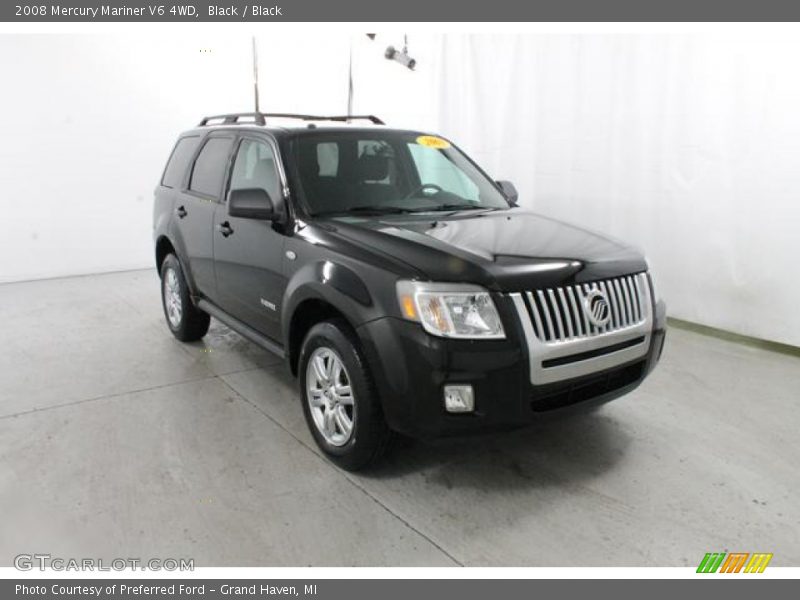 Black / Black 2008 Mercury Mariner V6 4WD