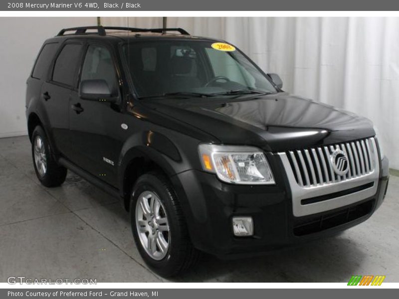 Black / Black 2008 Mercury Mariner V6 4WD