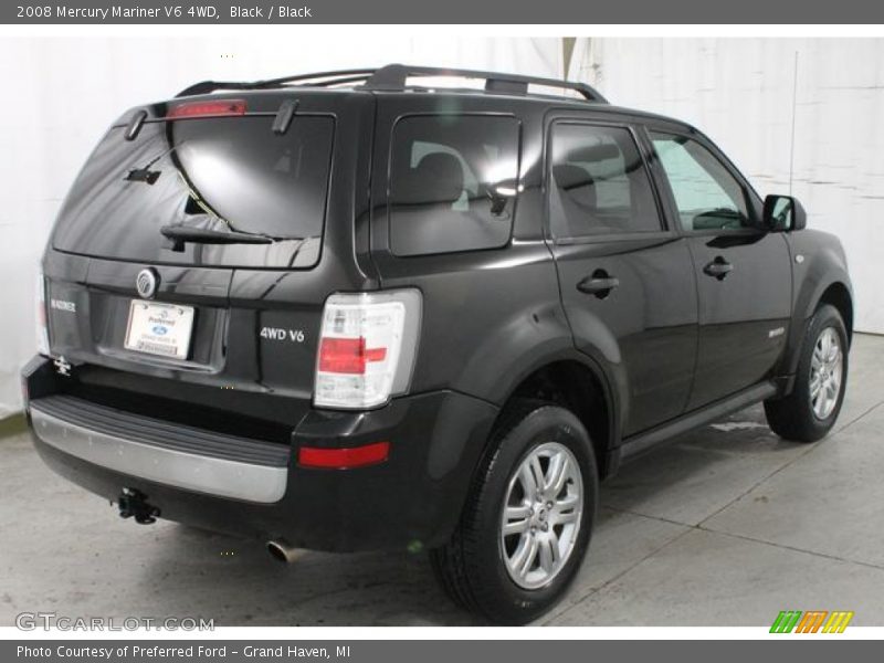 Black / Black 2008 Mercury Mariner V6 4WD