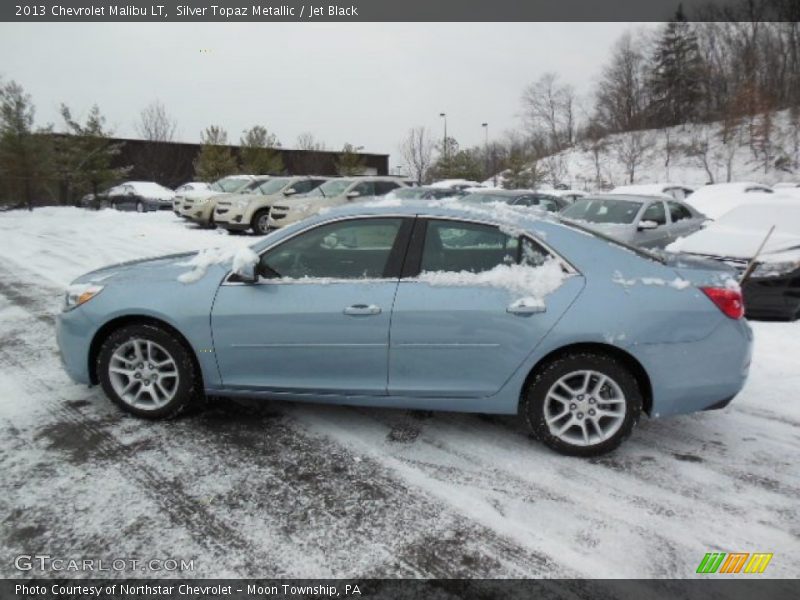 Silver Topaz Metallic / Jet Black 2013 Chevrolet Malibu LT