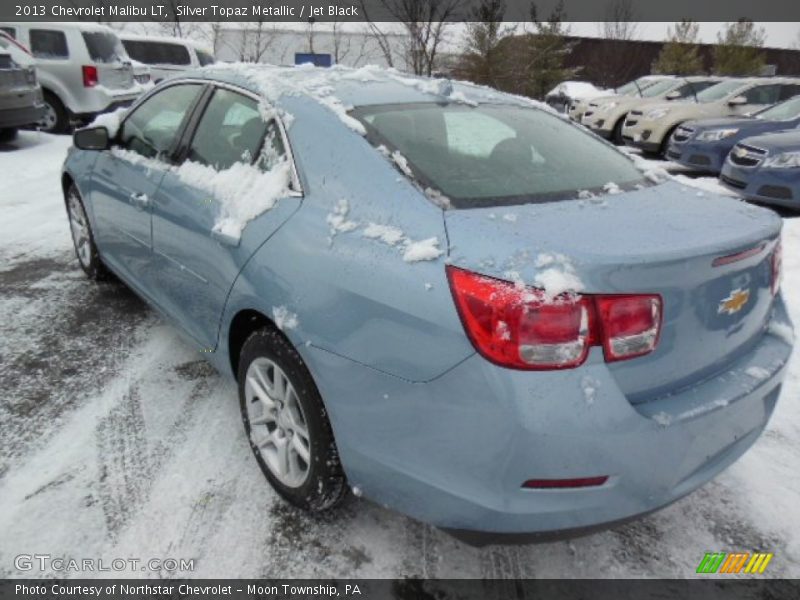 Silver Topaz Metallic / Jet Black 2013 Chevrolet Malibu LT
