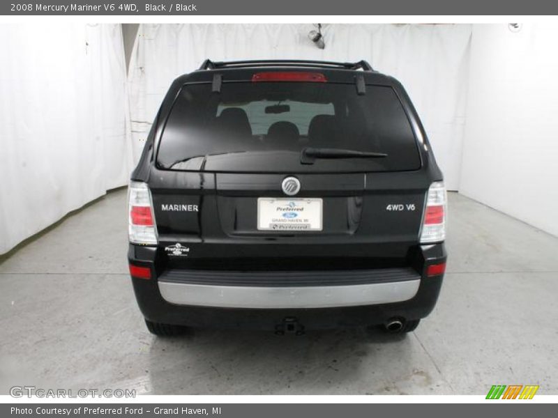 Black / Black 2008 Mercury Mariner V6 4WD