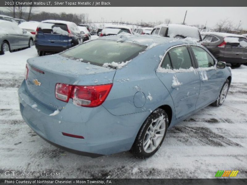 Silver Topaz Metallic / Jet Black 2013 Chevrolet Malibu LT