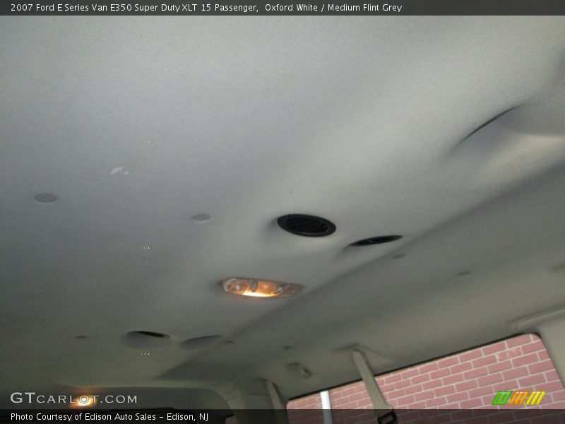 Oxford White / Medium Flint Grey 2007 Ford E Series Van E350 Super Duty XLT 15 Passenger