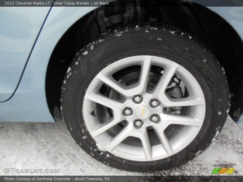 Silver Topaz Metallic / Jet Black 2013 Chevrolet Malibu LT