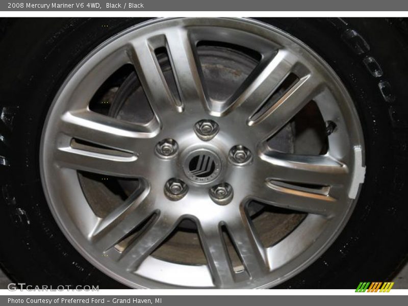 Black / Black 2008 Mercury Mariner V6 4WD