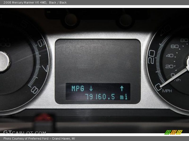 Black / Black 2008 Mercury Mariner V6 4WD