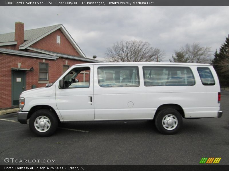 Oxford White / Medium Flint 2008 Ford E Series Van E350 Super Duty XLT 15 Passenger