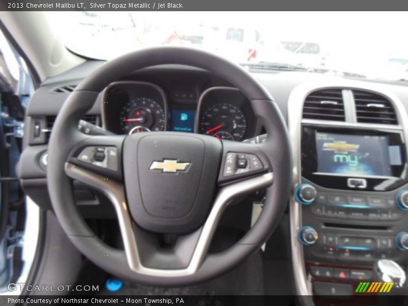 Silver Topaz Metallic / Jet Black 2013 Chevrolet Malibu LT