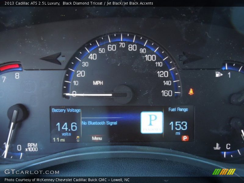 Black Diamond Tricoat / Jet Black/Jet Black Accents 2013 Cadillac ATS 2.5L Luxury