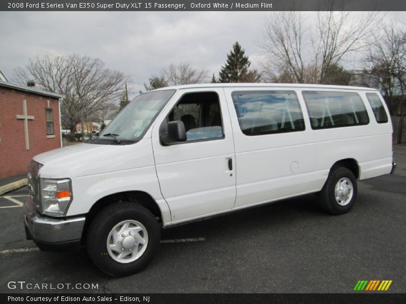 Oxford White / Medium Flint 2008 Ford E Series Van E350 Super Duty XLT 15 Passenger