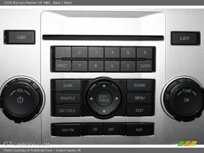 Black / Black 2008 Mercury Mariner V6 4WD
