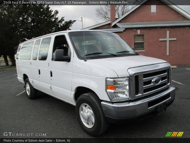 Oxford White / Medium Flint 2008 Ford E Series Van E350 Super Duty XLT 15 Passenger