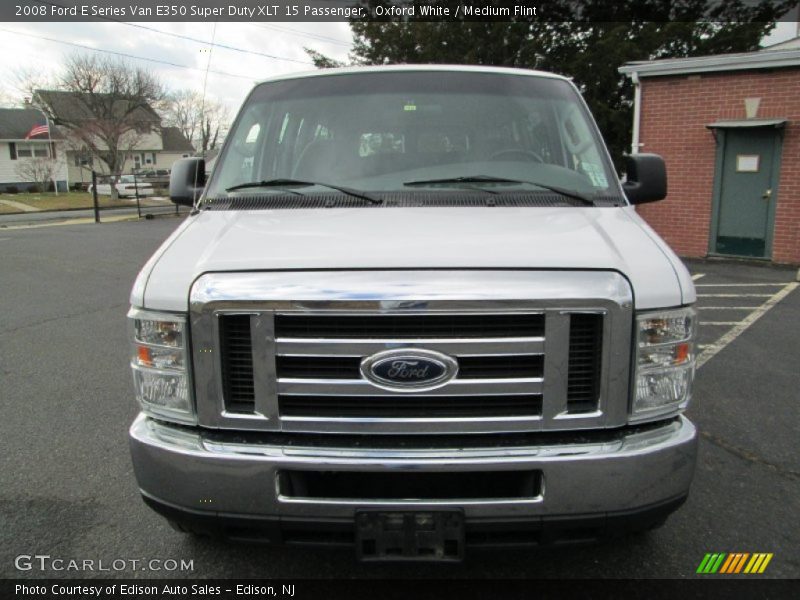 Oxford White / Medium Flint 2008 Ford E Series Van E350 Super Duty XLT 15 Passenger