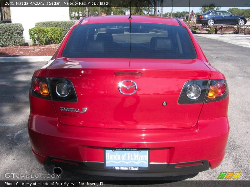 Velocity Red Mica / Black 2005 Mazda MAZDA3 s Sedan
