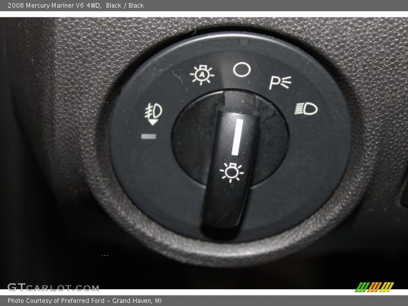 Black / Black 2008 Mercury Mariner V6 4WD